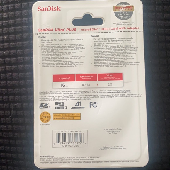 SanDisk Ultra Plus with adapter - Picture 2 of 2